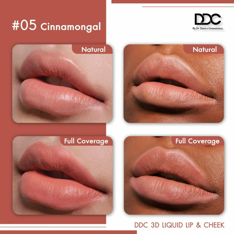 DrDemis X Cinnamongal,DDC 3D Liquid Lip & CheekLiquid Lip,DDC,ลิป,ดีดีซี ลิปสติก,ดีดีซี ลิปจ่ม